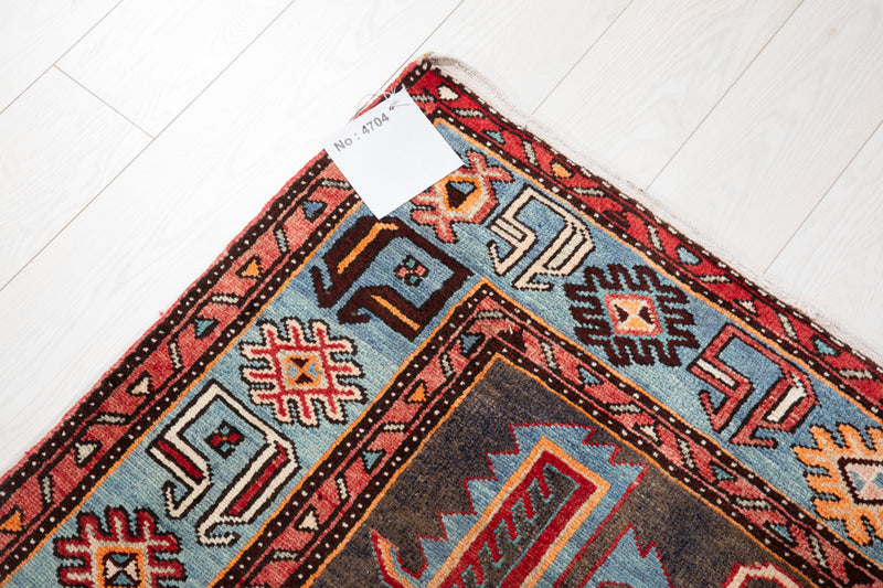 7' x 4' 2" Excellent Hand-Knotted Vintage Tribal Rug - Yasi & Fara 