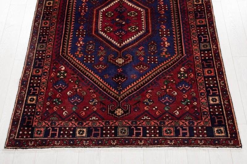 7' 8" x 5' 2" Excellent Hand-Knotted Vintage Tribal Rug - Yasi & Fara 