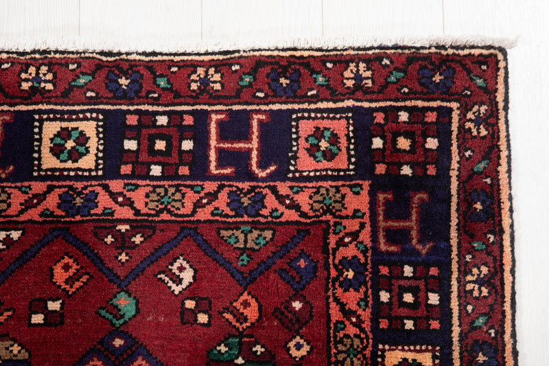 7' 8" x 5' 2" Excellent Hand-Knotted Vintage Tribal Rug - Yasi & Fara 