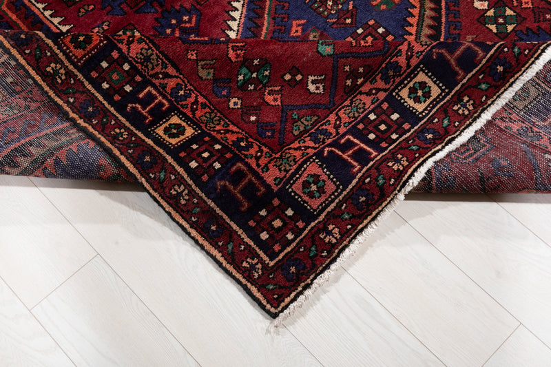 7' 8" x 5' 2" Excellent Hand-Knotted Vintage Tribal Rug - Yasi & Fara 