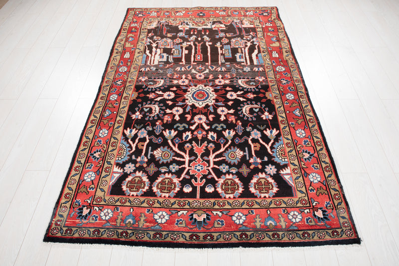 7' 5" x 4' 9" Excellent Hand-Knotted Vintage Collectible Tribal Rug - Yasi & Fara 