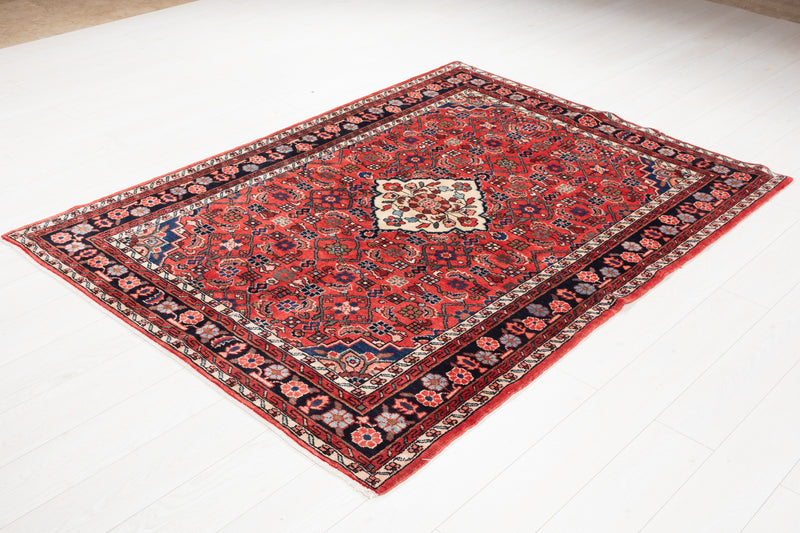 6' 7" x 4' 7" Excellent Hand-Knotted Vintage Tribal Rug - Yasi & Fara 