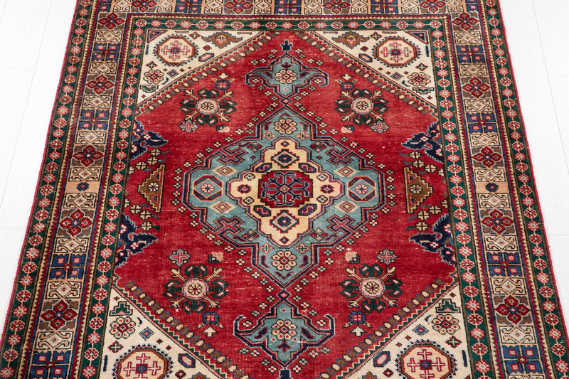 6' x 4' 8" Excellent Hand-Knotted Vintage Tribal Rug - Yasi & Fara 