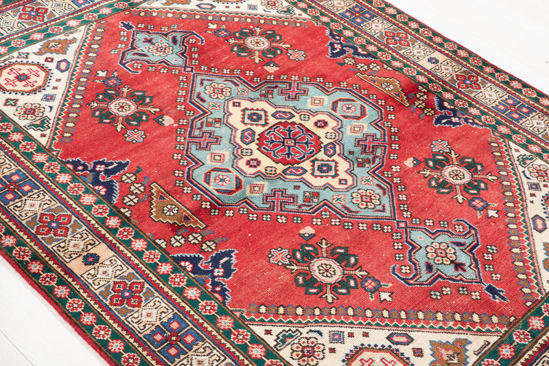 6' x 4' 8" Excellent Hand-Knotted Vintage Tribal Rug - Yasi & Fara 