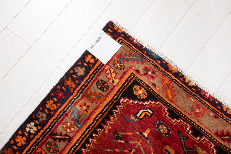 5' 11" x 3' 11" Excellent Hand-Knotted Vintage Tribal Rug - Yasi & Fara 