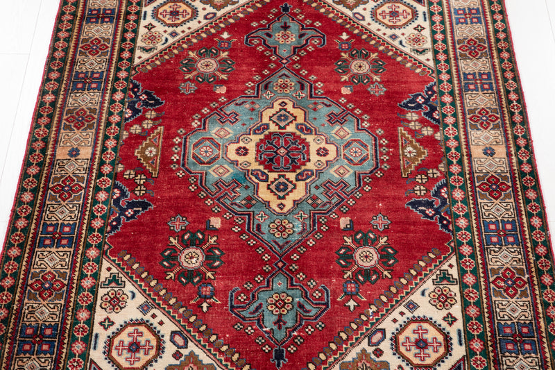 6' 2" x 4' 8" Excellent Hand-Knotted Vintage Tribal Rug - Yasi & Fara 