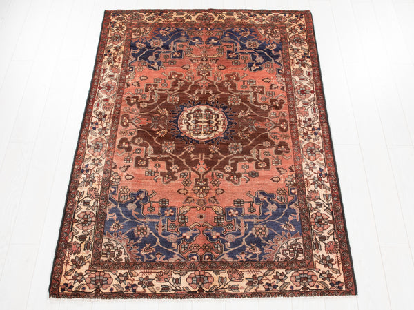 6' 5" x 4' 5" Excellent Hand-Knotted Vintage Tribal Rug - Yasi & Fara 