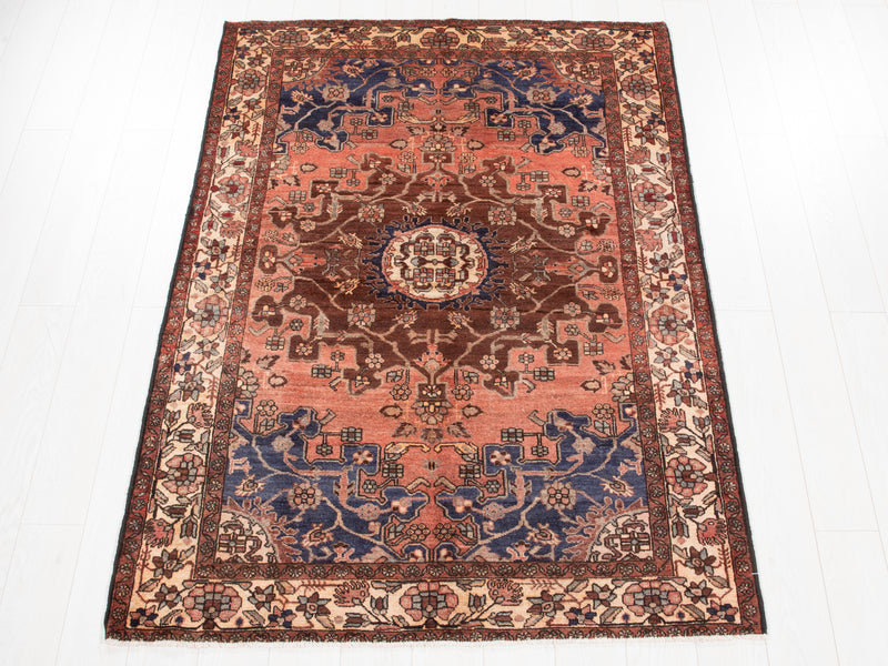 6' 5" x 4' 5" Excellent Hand-Knotted Vintage Tribal Rug - Yasi & Fara 