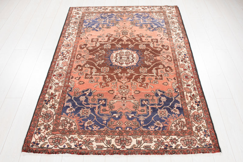 6' 5" x 4' 5" Excellent Hand-Knotted Vintage Tribal Rug - Yasi & Fara 