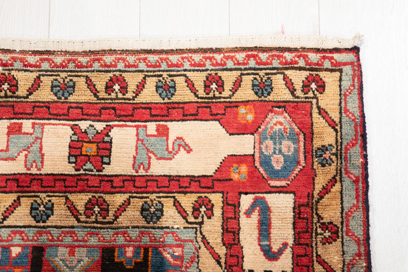 7' 4" x 4' 8" Excellent Hand-Knotted Vintage Tribal Rug - Yasi & Fara 