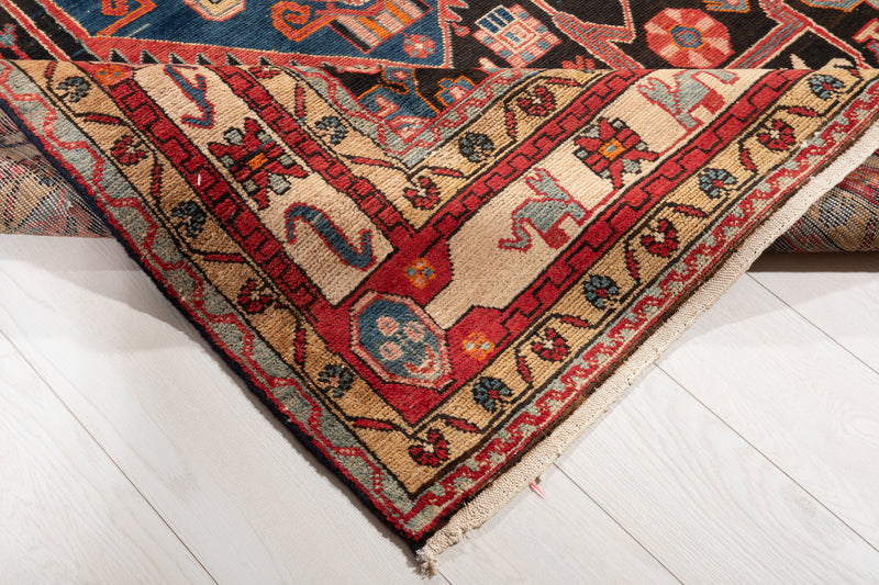 7' 4" x 4' 8" Excellent Hand-Knotted Vintage Tribal Rug - Yasi & Fara 