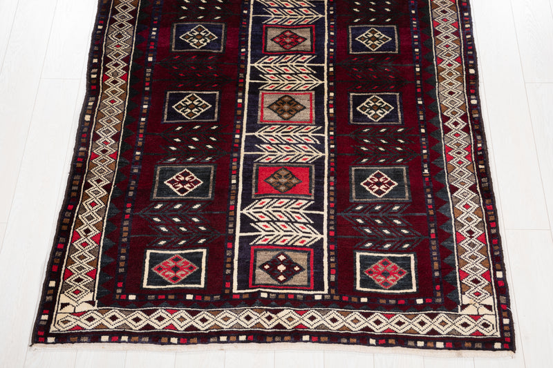 7' 1" x 4' 8" Excellent Hand-Knotted Vintage Tribal Rug - Yasi & Fara 