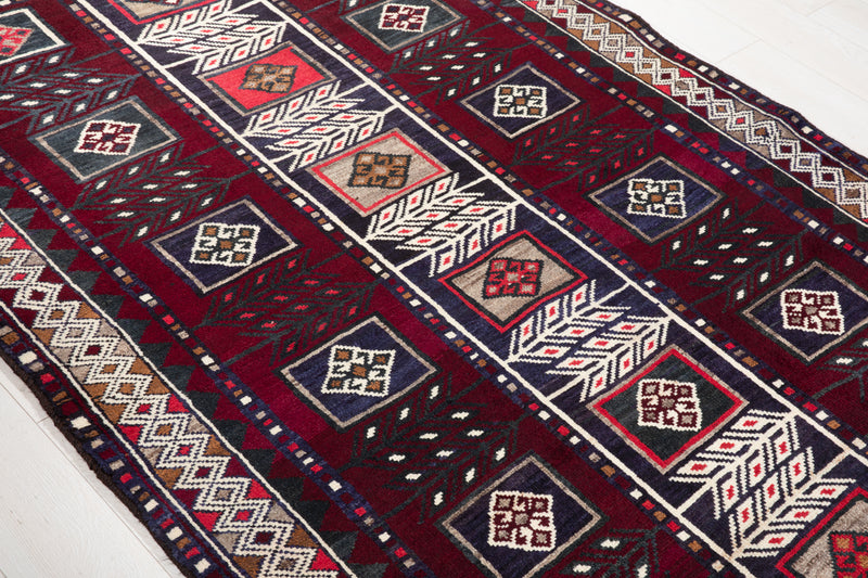 7' 1" x 4' 8" Excellent Hand-Knotted Vintage Tribal Rug - Yasi & Fara 