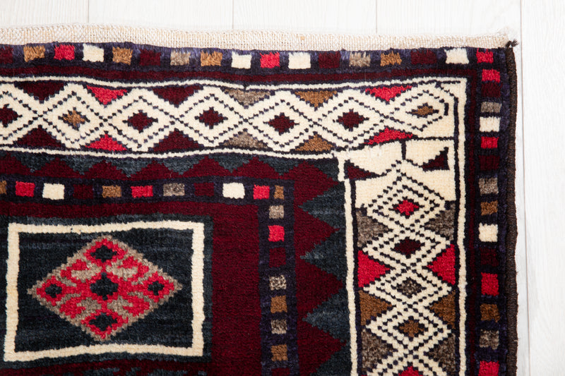 7' 1" x 4' 8" Excellent Hand-Knotted Vintage Tribal Rug - Yasi & Fara 