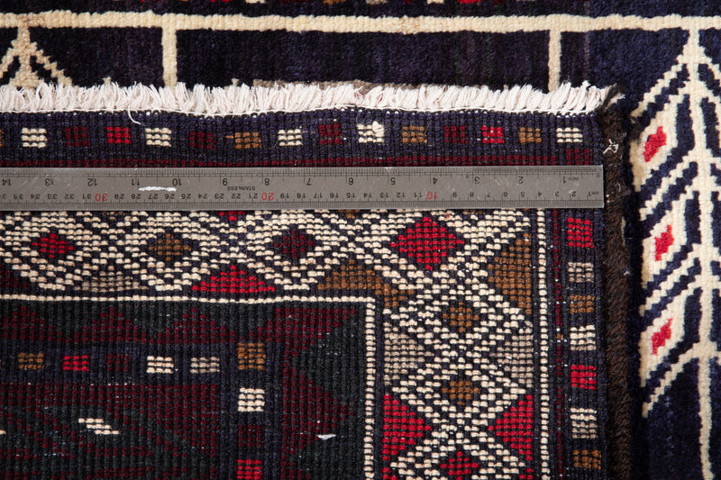 7' 1" x 4' 8" Excellent Hand-Knotted Vintage Tribal Rug - Yasi & Fara 