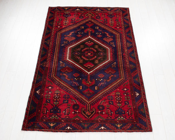 7' 8" x 4' 10" Excellent Hand-Knotted Vintage Tribal Rug - Yasi & Fara 