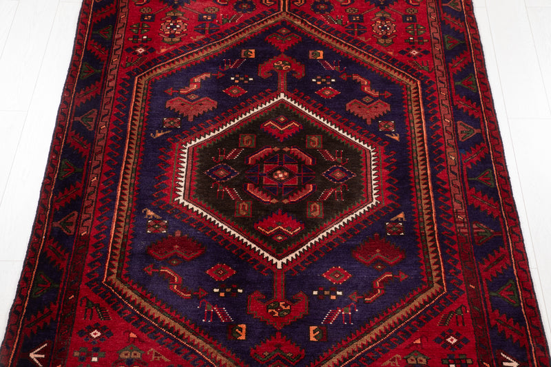 7' 8" x 4' 10" Excellent Hand-Knotted Vintage Tribal Rug - Yasi & Fara 