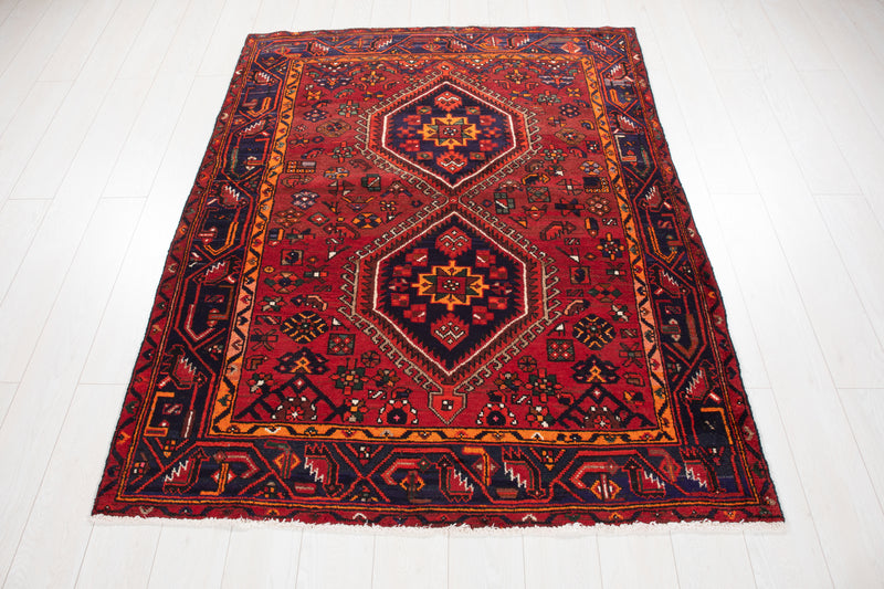 5' 11" x 4' 3" Excellent Hand-Knotted Vintage Tribal Rug - Yasi & Fara 