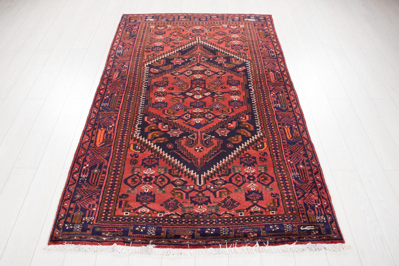 7' 4" x 4' 5" Excellent Hand-Knotted Vintage Tribal Rug - Yasi & Fara 