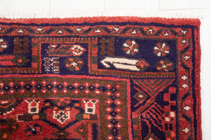 7' 4" x 4' 5" Excellent Hand-Knotted Vintage Tribal Rug - Yasi & Fara 