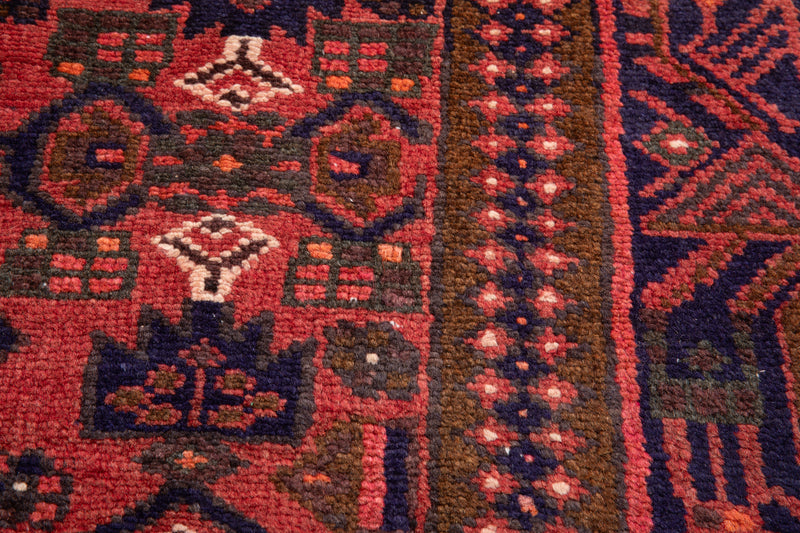 7' 4" x 4' 5" Excellent Hand-Knotted Vintage Tribal Rug - Yasi & Fara 