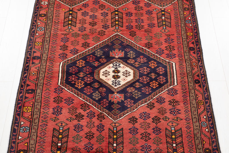 6' 2" x 4' 3" Excellent Hand-Knotted Vintage Tribal Rug - Yasi & Fara 