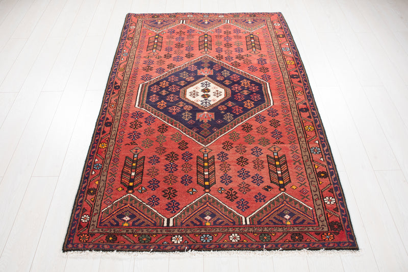 6' 2" x 4' 3" Excellent Hand-Knotted Vintage Tribal Rug - Yasi & Fara 