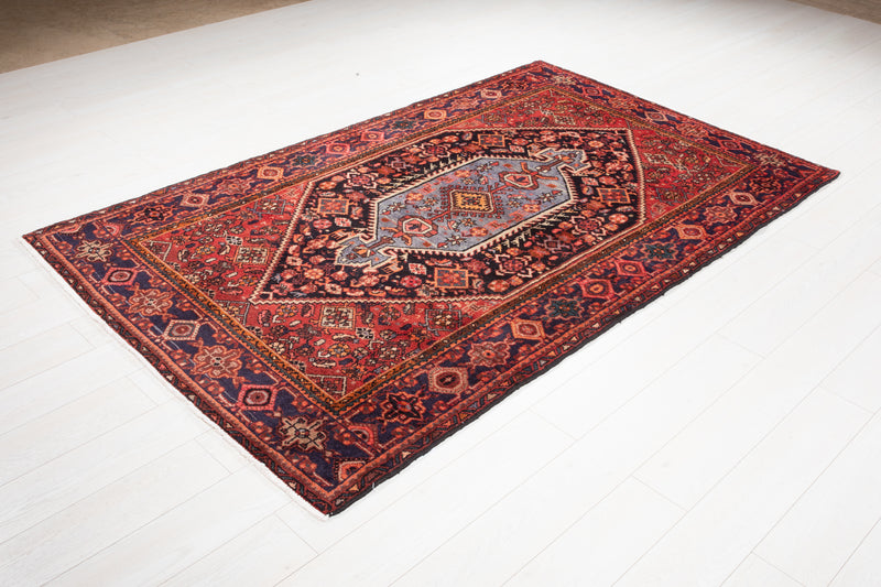 7' 8" x 4' 7" Excellent Hand-Knotted Vintage Tribal Rug - Yasi & Fara 