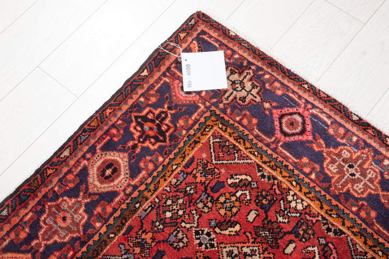 7' 8" x 4' 7" Excellent Hand-Knotted Vintage Tribal Rug - Yasi & Fara 