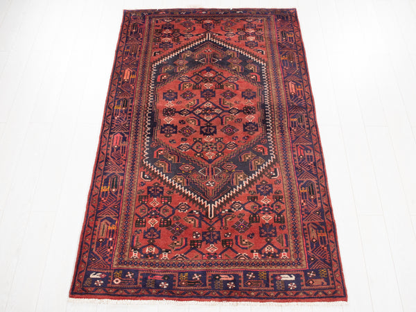 6' 11" x 4' 3" Excellent Hand-Knotted Vintage Tribal Rug - Yasi & Fara 