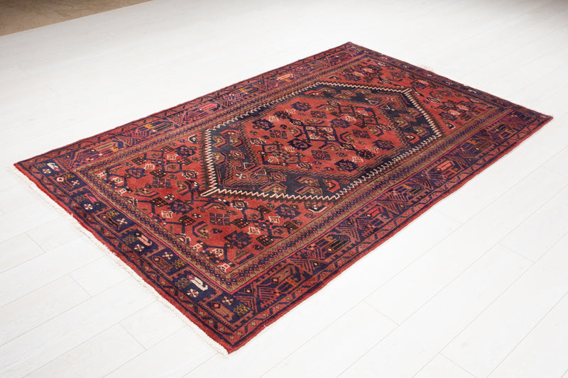 6' 11" x 4' 3" Excellent Hand-Knotted Vintage Tribal Rug - Yasi & Fara 