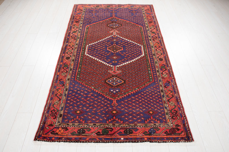 7' 6" x 4' 3" Excellent Hand-Knotted Vintage Tribal Rug - Yasi & Fara 