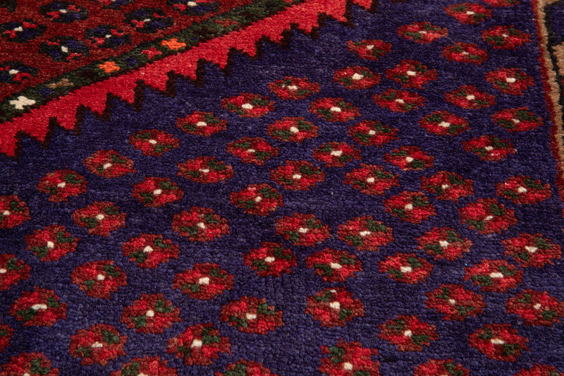 7' 6" x 4' 3" Excellent Hand-Knotted Vintage Tribal Rug - Yasi & Fara 