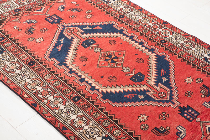 6' 3" x 4' Excellent Hand-Knotted Vintage Tribal Rug - Yasi & Fara 