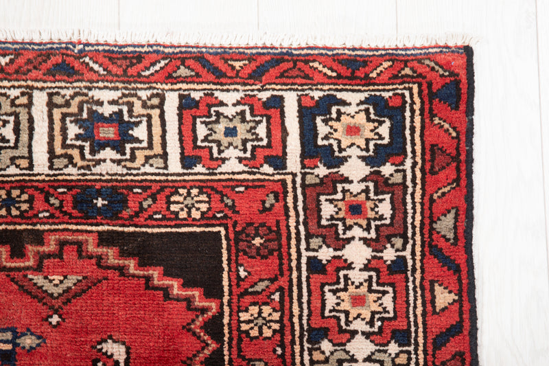 6' 3" x 4' Excellent Hand-Knotted Vintage Tribal Rug - Yasi & Fara 