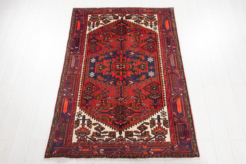 6' 6" x 4' 2" Excellent Hand-Knotted Vintage Tribal Rug - Yasi & Fara 