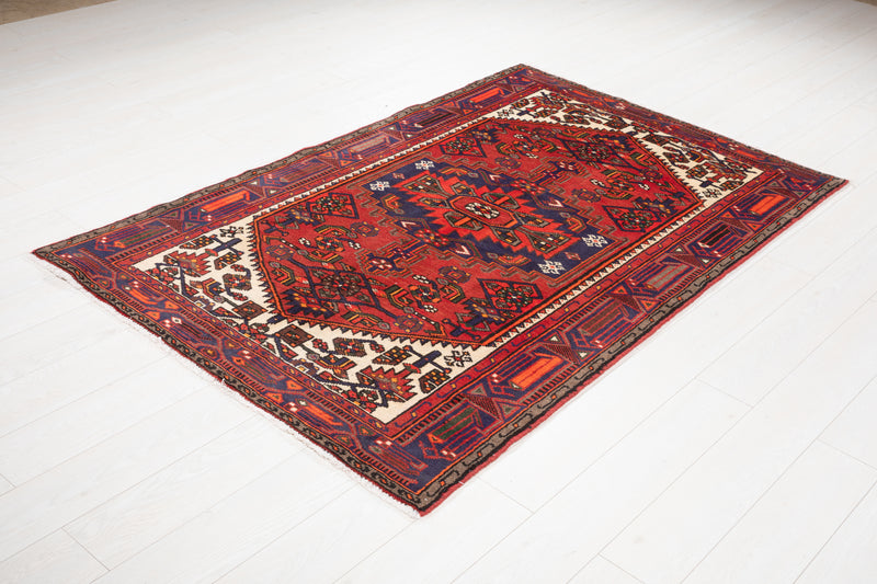 6' 6" x 4' 2" Excellent Hand-Knotted Vintage Tribal Rug - Yasi & Fara 