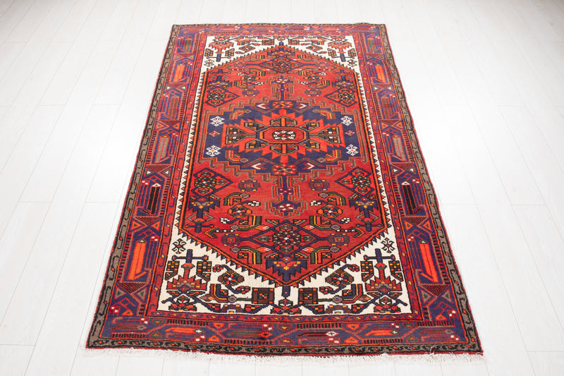 6' 6" x 4' 2" Excellent Hand-Knotted Vintage Tribal Rug - Yasi & Fara 