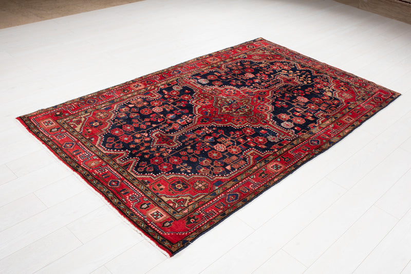 7' 6" x 4' 6" Excellent Hand-Knotted Antique Tribal Rug