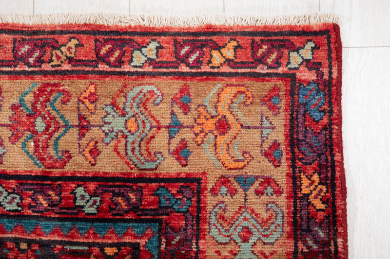 12' 9" x 5' Excellent Hand-Knotted Vintage Tribal Rug