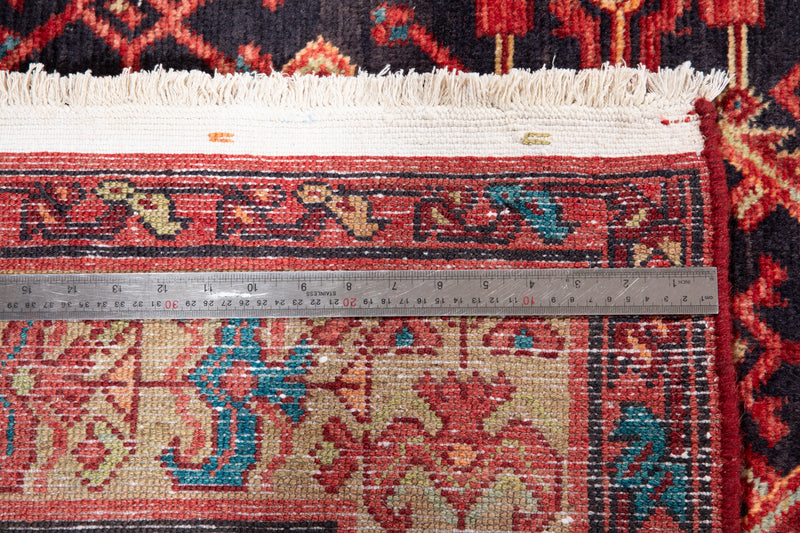 12' 9" x 5' Excellent Hand-Knotted Vintage Tribal Rug