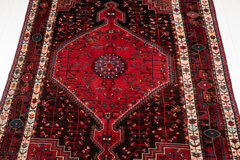 11' x 5' 5" Excellent Hand-Knotted Vintage Tribal Rug