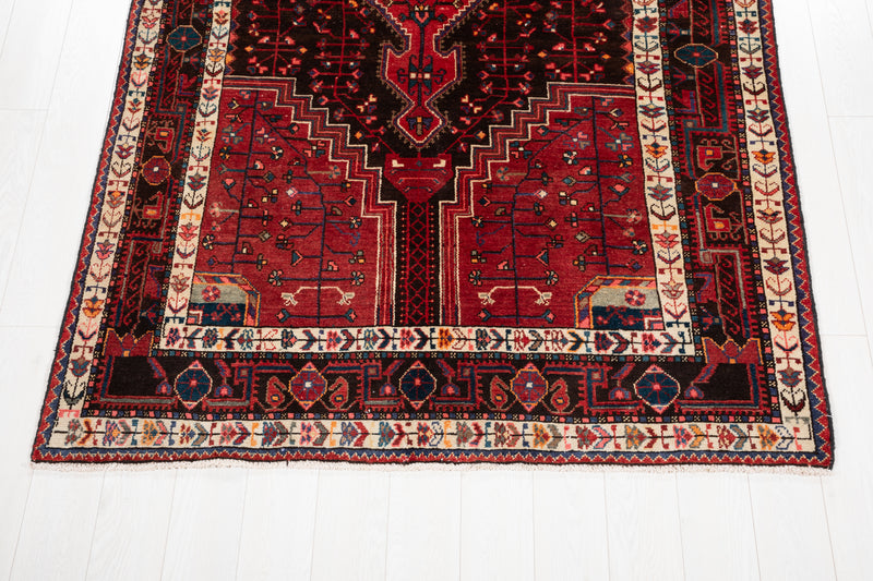 11' x 5' 5" Excellent Hand-Knotted Vintage Tribal Rug