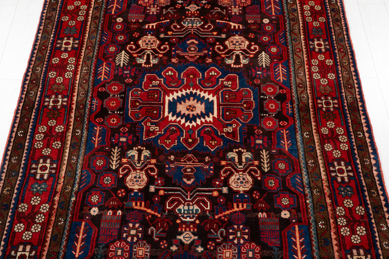 10' x 5' 5" Excellent Hand-Knotted Vintage Tribal Rug - Yasi & Fara 