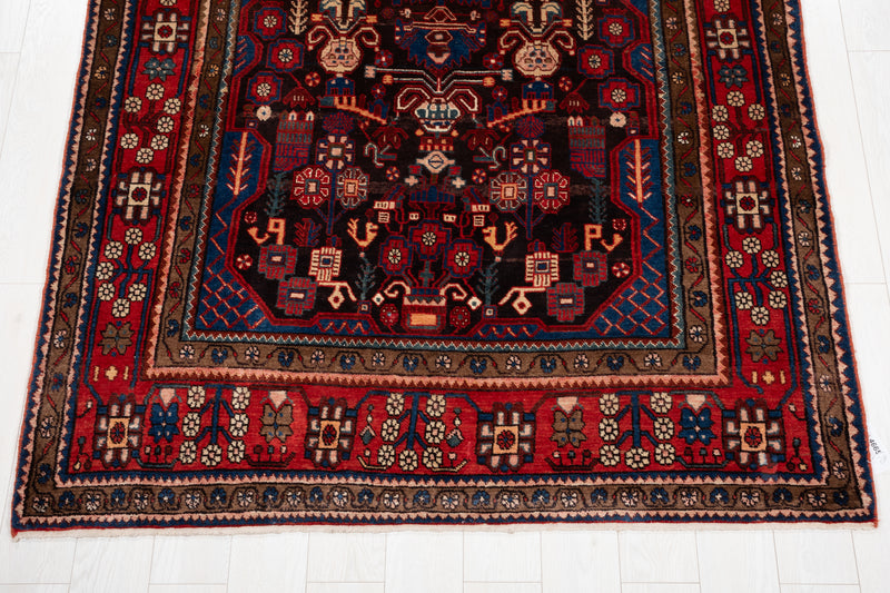 10' x 5' 5" Excellent Hand-Knotted Vintage Tribal Rug - Yasi & Fara 