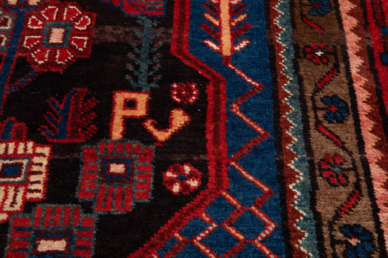 10' x 5' 5" Excellent Hand-Knotted Vintage Tribal Rug - Yasi & Fara 