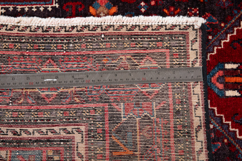 6' 11" x 4' 4" Excellent Hand-Knotted Vintage Tribal Rug