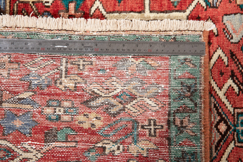 9' 6" x 3' 10" Excellent Hand-Knotted Vintage Tribal Runner Rug