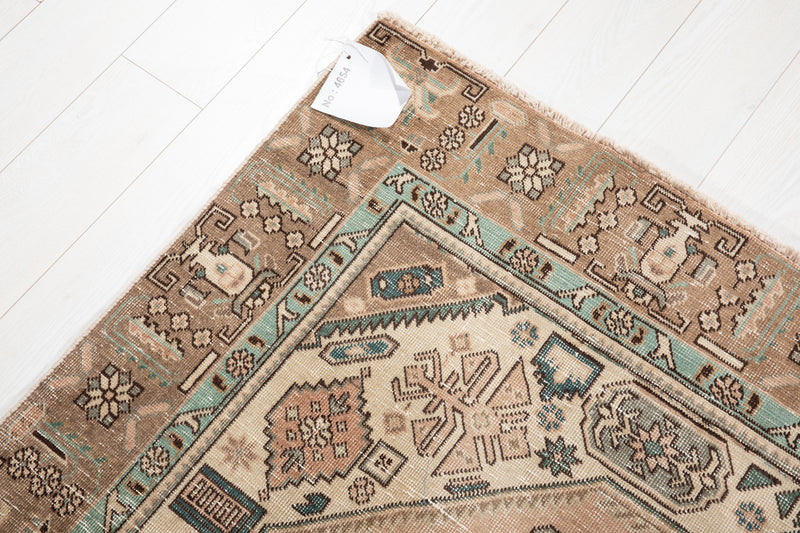 9' 4" x 6' 2" Excellent Hand-Knotted Antique Area Rug