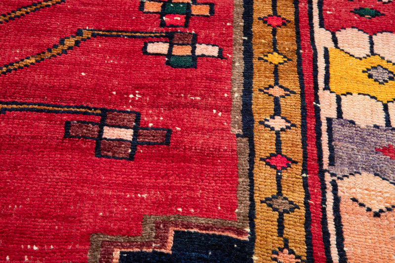 7' 3" x 4' 7" Excellent Hand-Knotted Antique Tribal Rug